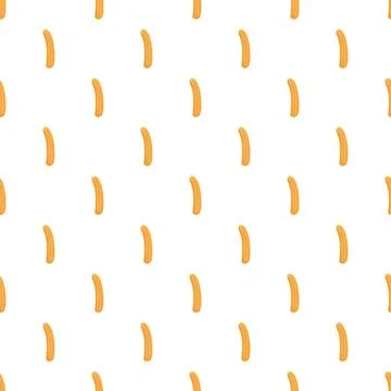 Abstract orange shapes creating seamless repetitive pattern Illustrazione stock