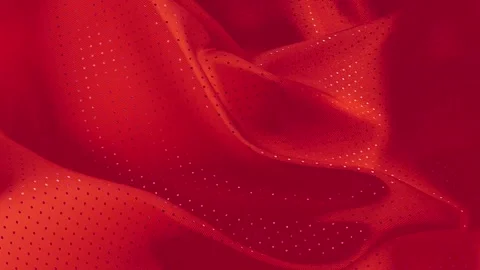 Abstract Orange Silk Luxurious Background Fabric Wave Satin Pastel Fabric Golden Stock Footage 260678881