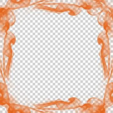 Abstract Orange Smoke Frame Stock Photos