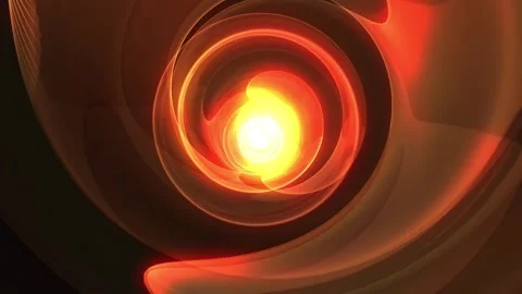 Abstract orange solar fire stream, vortex wave. Vídeos de archivo 270900407