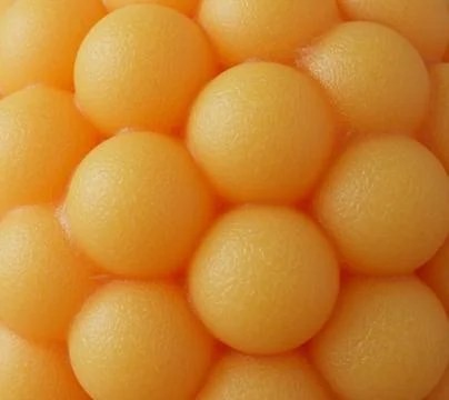 Abstract Orange Sphere Cluster 3D Render Иллюстрация