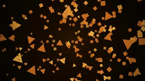 Abstract Orange Sphere Exploding into Fragments on Dark Background - 3D Rende Stock Footage 346659986