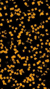 Abstract Orange Square Pattern Vertical Background Stock Illustration