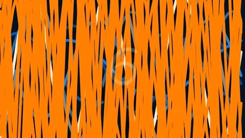 Abstract orange stripes with white number nine overlay on black background .. Stock Footage 342204669