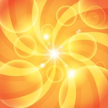 Abstract orange sun light background Stock Illustration