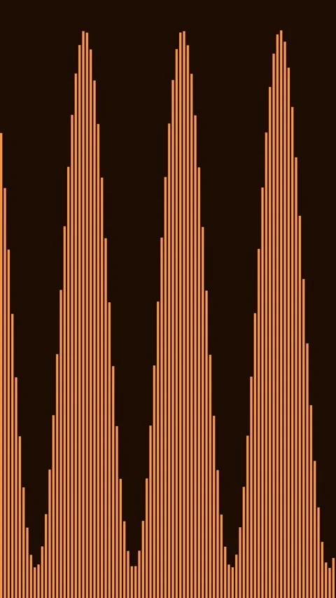 Abstract Orange Sunburst Lines Background Seamless Geometric Pattern Stock Footage 342523403