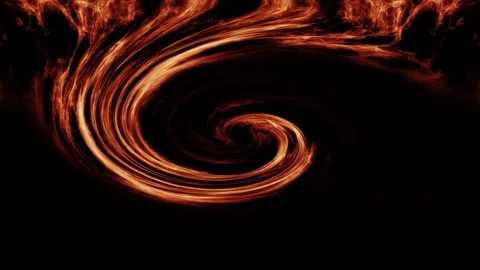 Abstract Orange Swirl Stock Footage 284401579