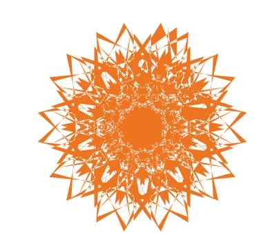 Abstract orange Symbol Stock Illustration