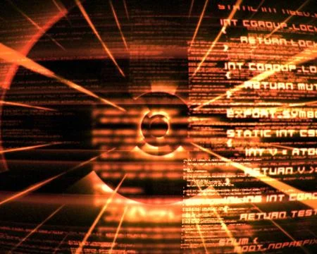 Abstract orange text Stock Illustration