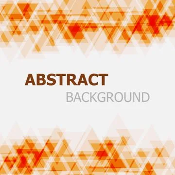 Abstract orange triangle overlapping background Stock Illustration