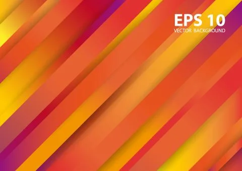 Abstract orange vector background with stripes Stock Illustration