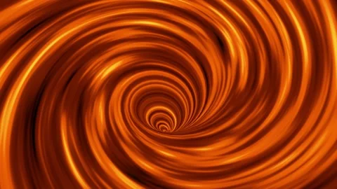 Abstract Orange Vortex Animation with Smooth Swirling Motion. 4K Stock Footage 315491180