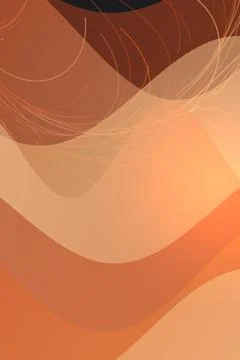 Abstract Orange Wave Background Stock Photos