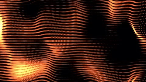 Abstract Orange Wave Digital Art: A mesmerizing display of flowing, orange .. Stock Footage 295470988