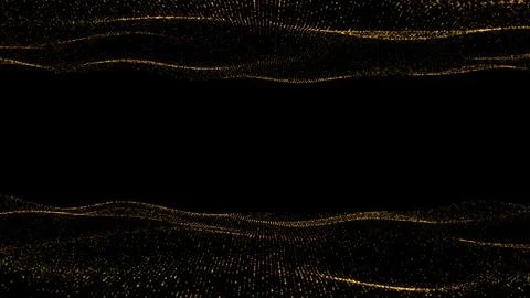 Abstract orange wave form technology background with blue light digital Stock Illustration