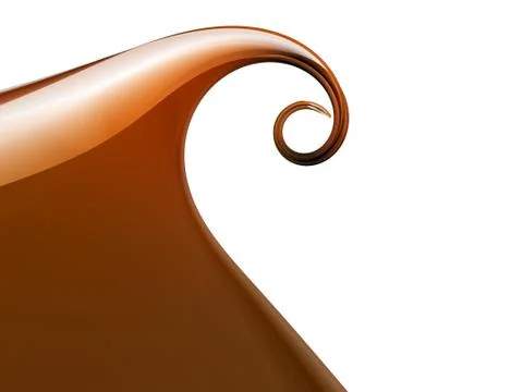Abstract orange wave Stock Illustration