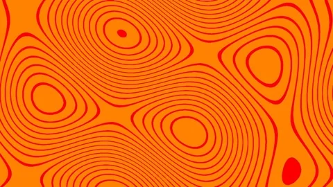 Abstract orange wave pattern background animation loop for modern design co.. Stock Footage 340380310