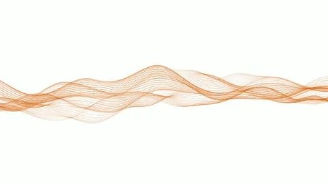 Abstract Orange Wave Pattern background Stock Illustration