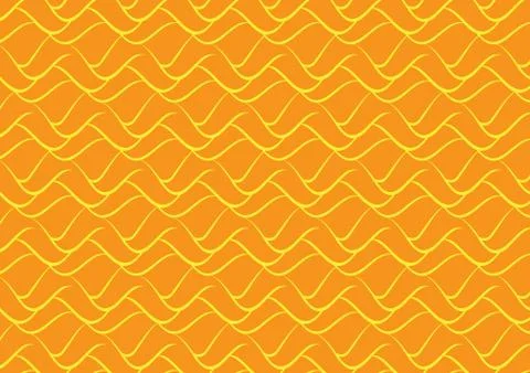 Abstract Orange Wave Pattern Stock Illustration