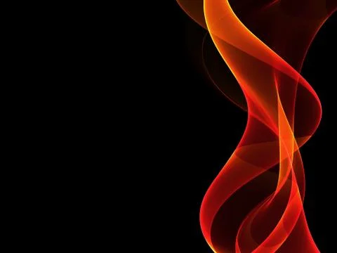 Abstract Orange Waves Background 스톡 일러스트