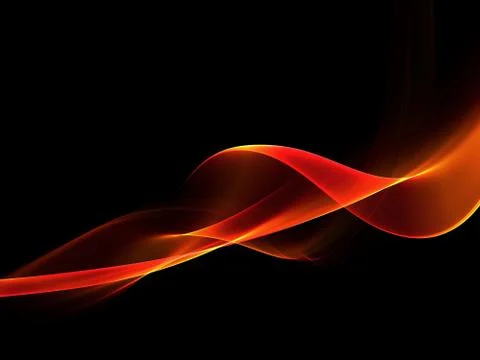 Abstract Orange Waves Background. Template Design Stock Illustration