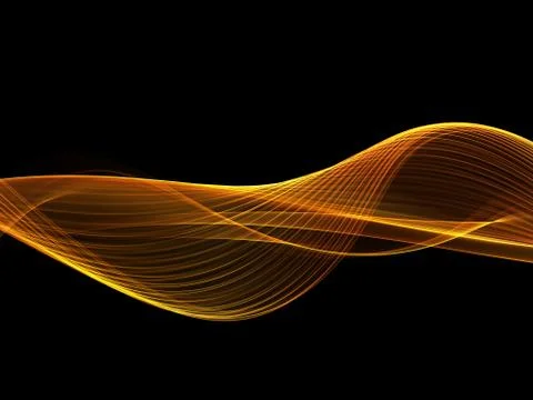 Abstract Orange waves background. Template design Stock-Illustration