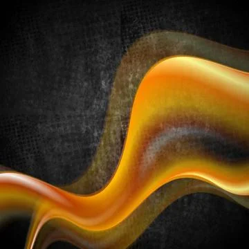 Abstract orange waves on grunge backdrop Abstract orange waves on grunge b... Foto stock