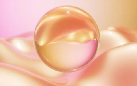 Abstract orange waves, smooth curves, gradient glass background. Minimalist.. Stock Illustration