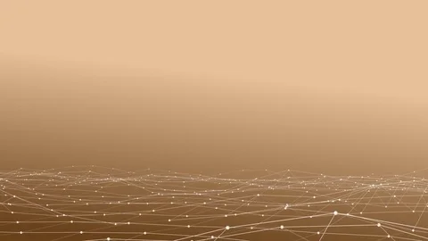 Abstract Orange Waving Grid Background Stock Footage 84176532