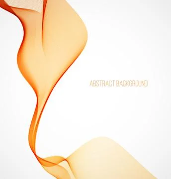 Abstract orange wavy background Stock Illustration