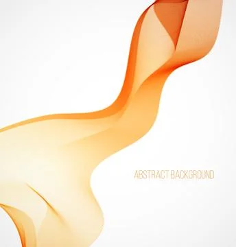 Abstract orange wavy background Stock Illustration