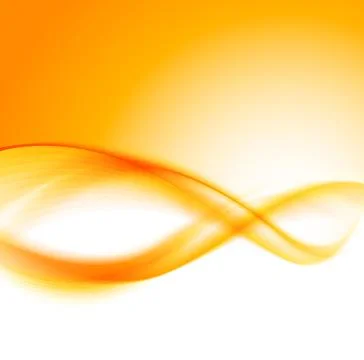 Abstract orange wavy background Stock Illustration