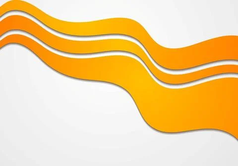 Abstract orange wavy background. Vector design Abstract orange wavy backgr... Foto stock