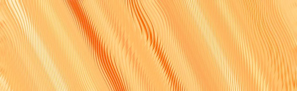 Abstract Orange Wavy Line Texture Background with Warm Golden Glow Stock Illustration