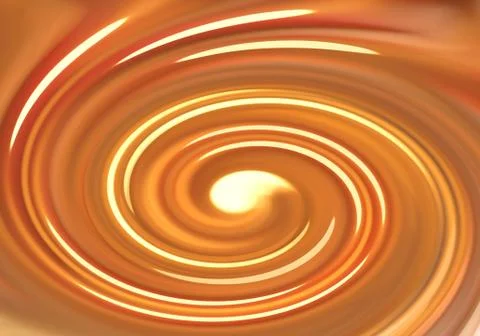 Abstract orange whirlpool pattern background Stock Illustration