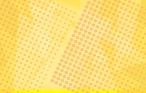 Abstract Orange Yellow Gradient Polygon Background with Halftone Dots Vector 스톡 일러스트