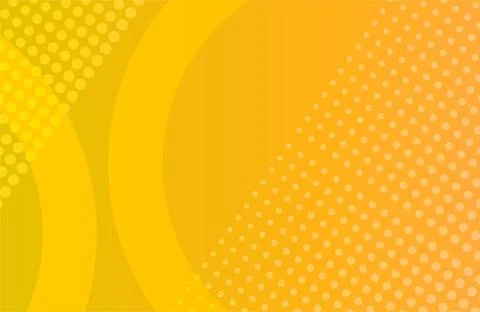 Abstract Orange Yellow Gradient Polygon Background with Halftone Dots Vector Illustrazione stock