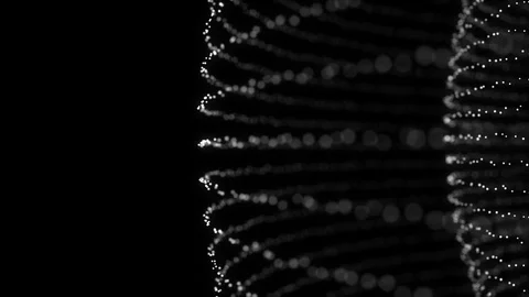 Abstract orb bokeh moving particles Video stock 78520015