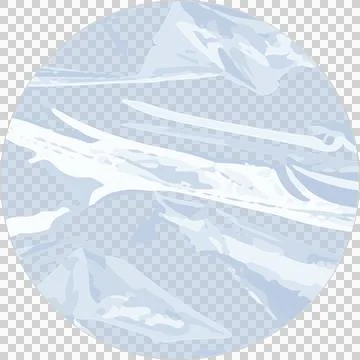 Abstract orb is floating in flat design on transparent background, blue marble Stock Illustration