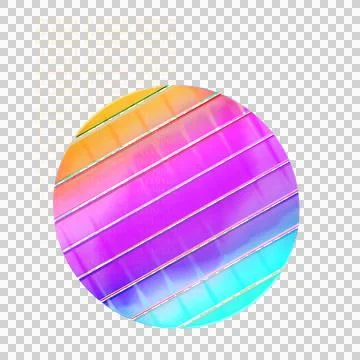 Abstract orb is glowing in flat design with neon bars and binary code, 스톡 일러스트