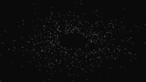 Abstract Orb Particle Flow Dark Calm Loop Background Relaxing Stock Footage 332711021