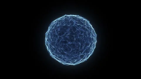 Abstract Orb. Seamless 3D Sphere . Magical Sphere. Sci-fi Orb. Loop Animation Video stock 313778208