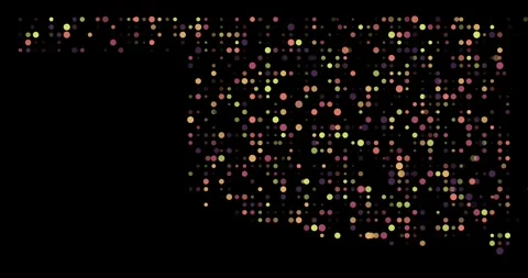 Abstract Orbs Building Oklahoma State Map Stock Footage 322164808