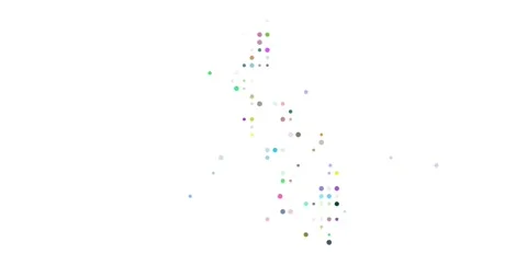 Abstract Orbs Drift Assembling Philippine Generative Silhouette Design Stock Footage 316899407