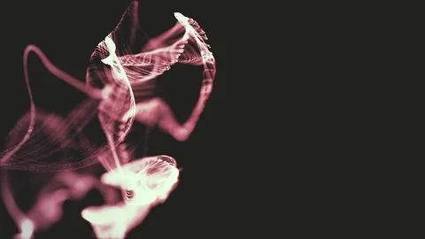 Abstract organic background with moving and flicker particles. On beatiful Stock Footage 104107742