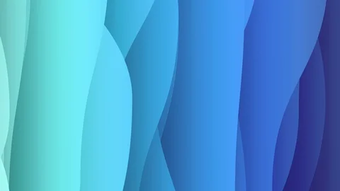 Abstract organic background of moving cloudy shapes, cold green and blue colors Stock Footage 114069605