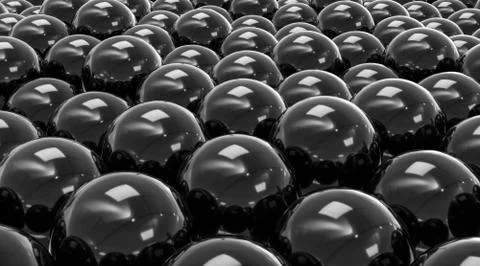 Abstract organic black balls structure background texture 3d render illustration 스톡 일러스트