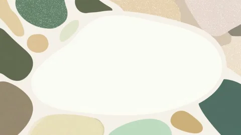 Abstract organic blob frame with empty center copy space, hand drawn digita.. Stock-Footage 342041472