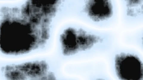 Abstract Organic Blob Shapes forming patterns in cool blue and black tones .. Stock Footage 340950701