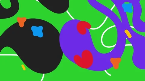 Abstract Organic Blob Shapes Motion Background with Colorful Fluid Animation 스톡 동영상 343733672